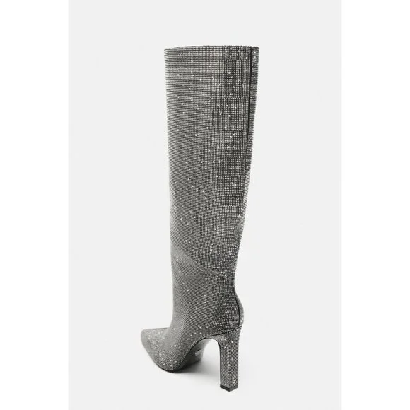 Zara Heeled Sparkly Boot